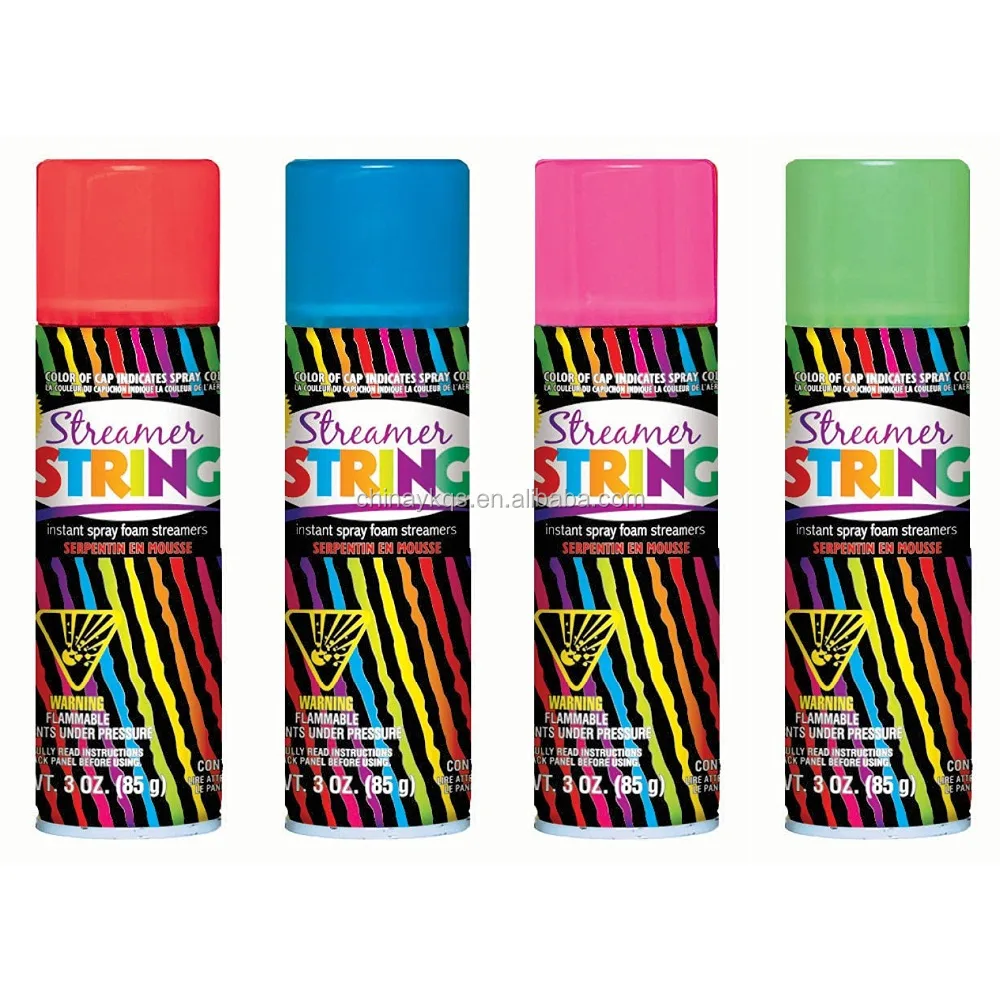 Party String, Streams String,instant spray foam streamers Spray Serpentin En Mousse