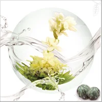 Handmade jasmine tea,flower blooming tea with good taste