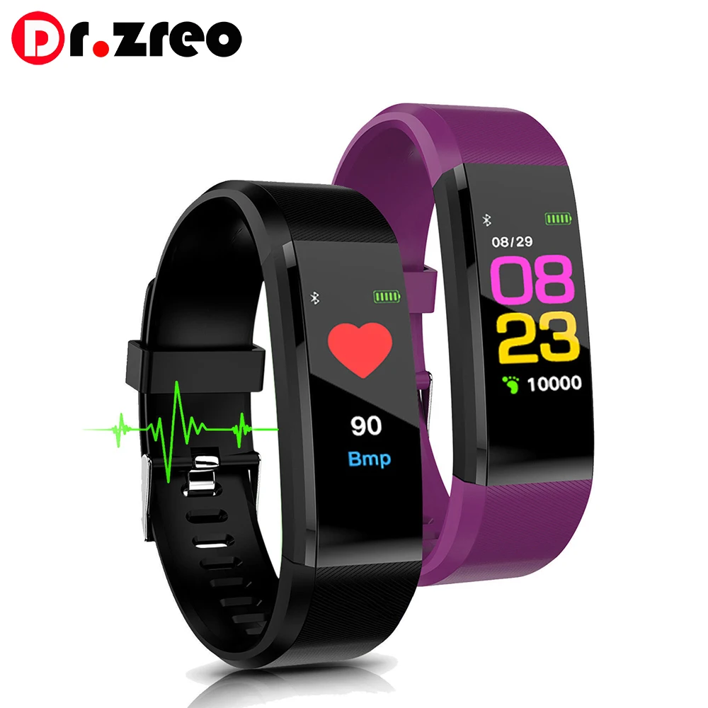 Hot Sale Smart Sports Watch Bracelet 115PLUS Health Heart Rate Monitor Bracelet Fitness Tracker Waterproof Smart Bracelet