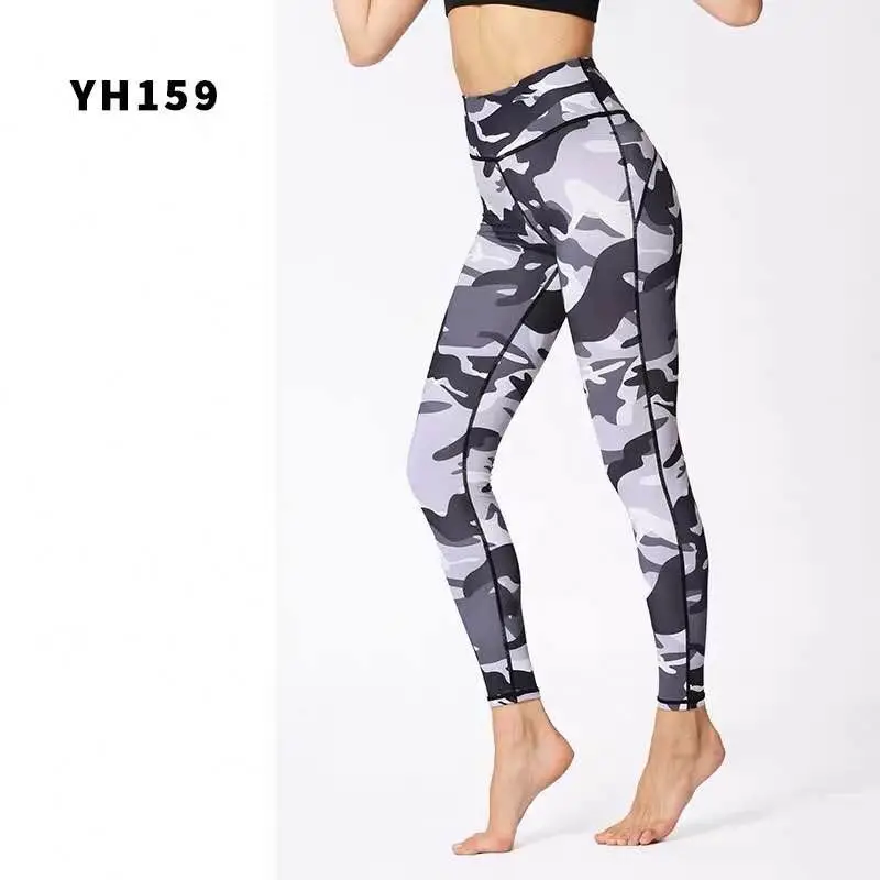 2022 Pants Women High Stretch Leggings,Camouflage Print Fitness Leggings Sporting Workout Leggins