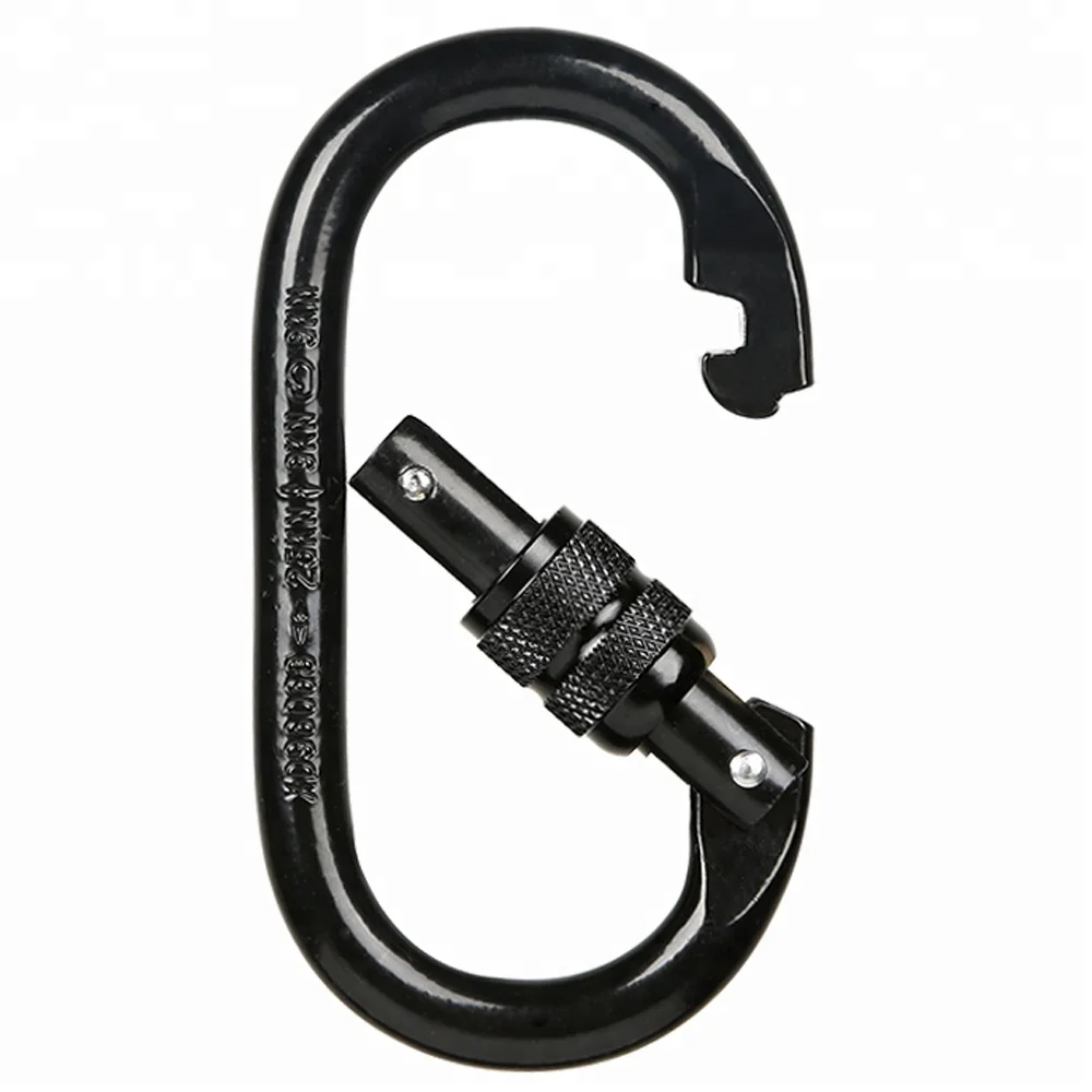 Прочный Овальный винтовой ворот XINDA 25kN, карабин из нержавеющей стали для скалолазания, походов
