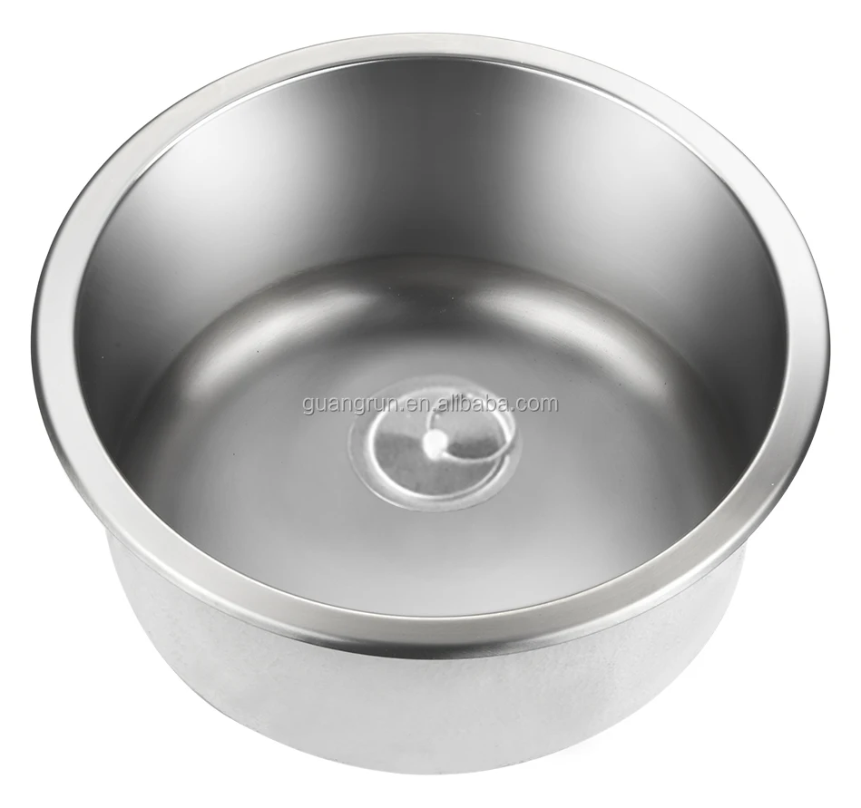 SS304 Round small Hand Wash Basin Kitchen Sink RV sink GR-578