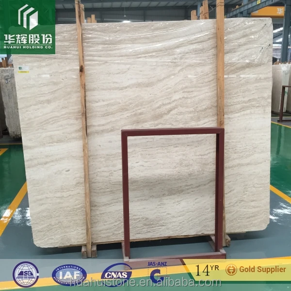 Italian imported marble Roman Travertine slab tile for indoor decoration