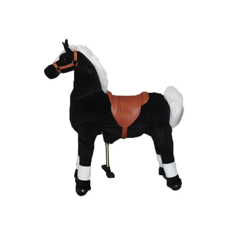 Hot Black Mechanical Kids Horse Ride Toys For Sale