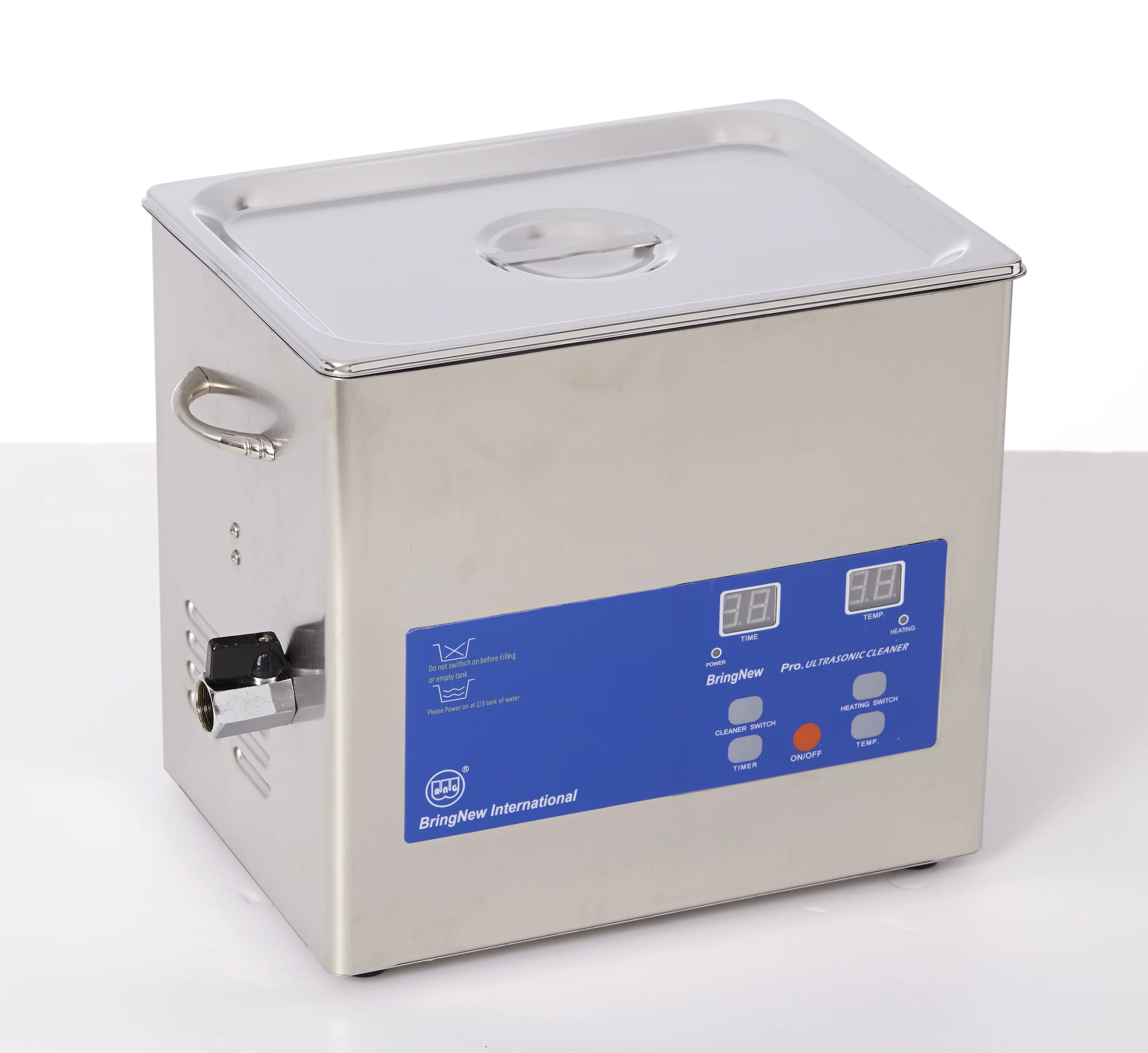 China Manufactory Industrial ultrasonic cleaner 10L Stainless Steel Ultrasonic Parts Cleaner Machine with Timer & Heater