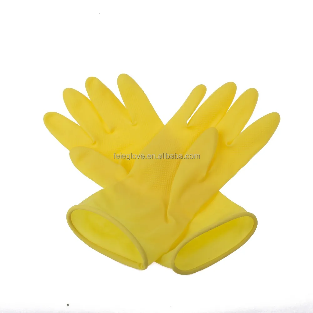 Rubber fancy latex gloves used in light industry/agricultal approved CE/ISO