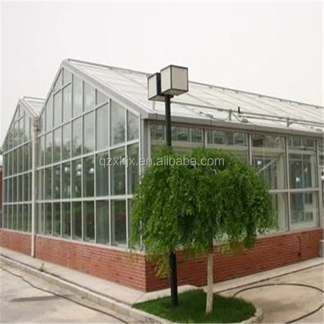 Intelligent control tempered greenhouse glass climate control system