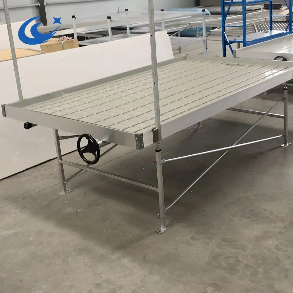 Hydroponic Flood Tables and Trays Ebb and flow Rolling Bench