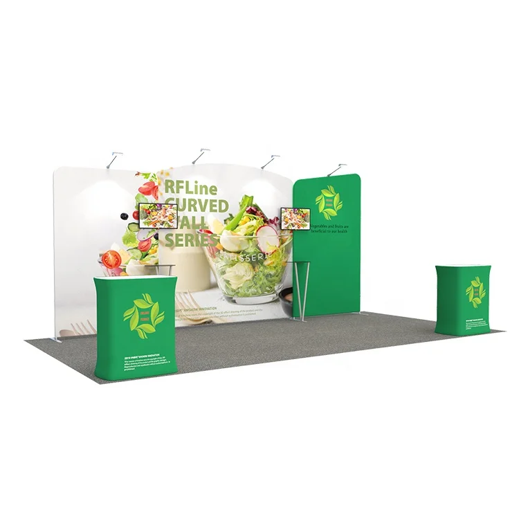 Simple Assemble 4X6 M Trade Show Stand Portable Modular Booth Display Exhibition Offer 3D Design