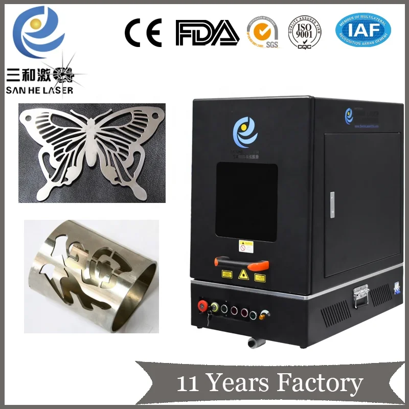 30W 60W Portable mini  fiber laser marking/cutting machine for jewelry gold  silver copper brass aluminum