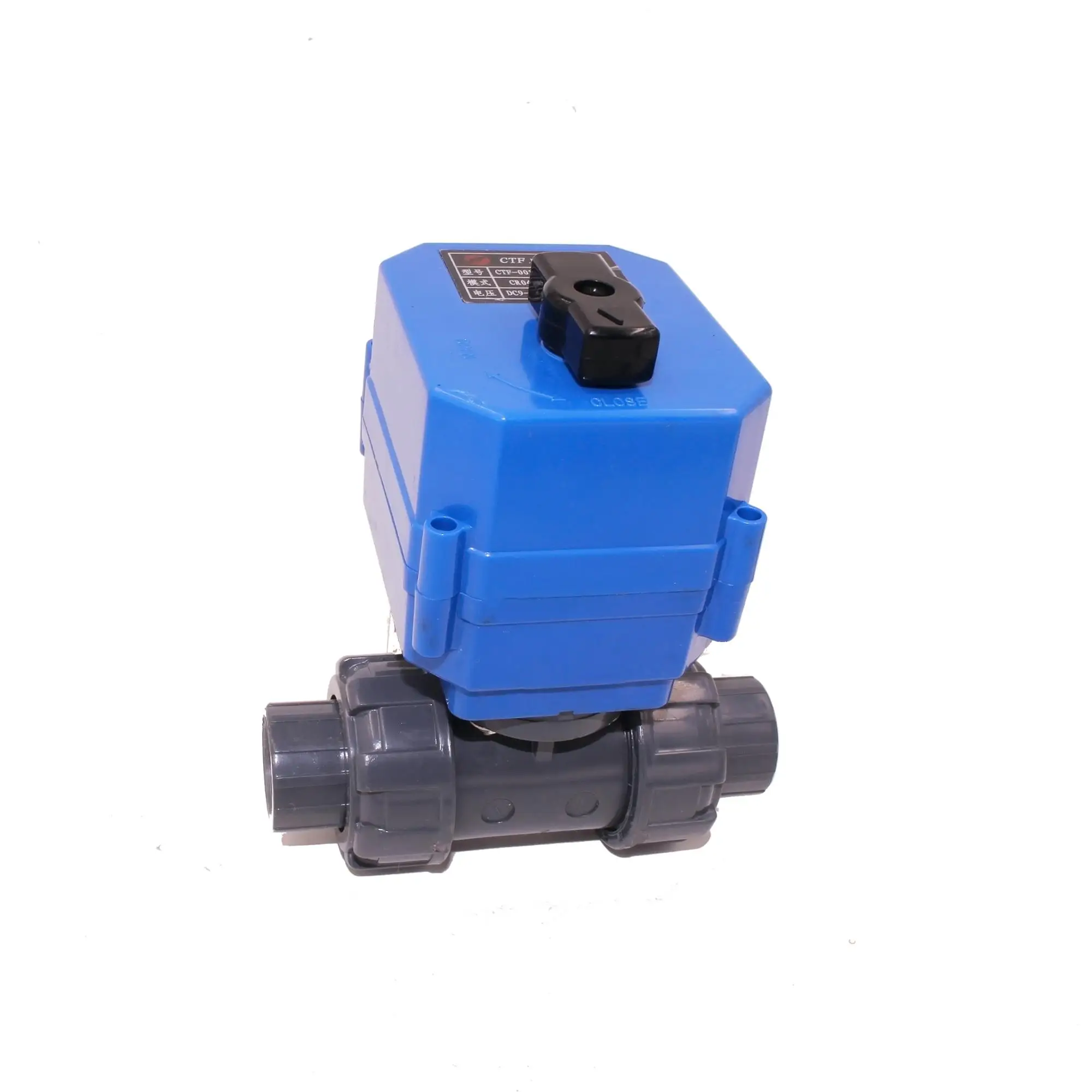 12v 24v 220v CTF-001 10nm ss304 2-way dn20 20mm electric actuated ball PVC valve