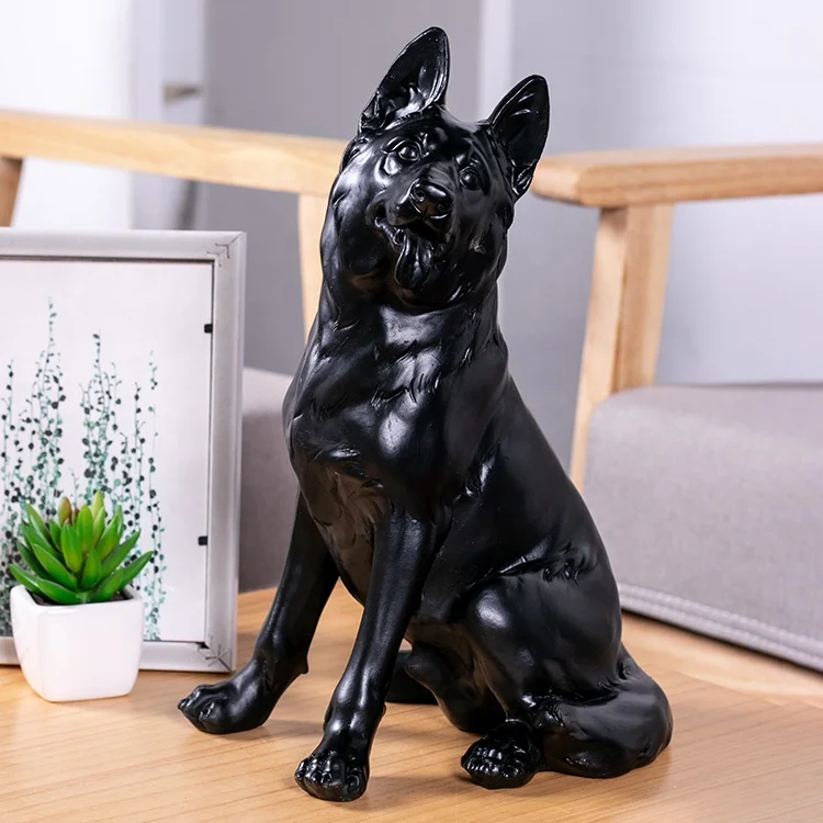 modern western home  wedding decoration ornaments miniature resin dog