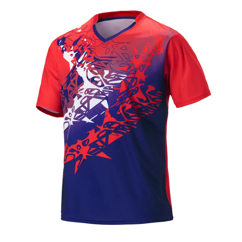 Sportswear kit custom made breathable badminton t-shirt design