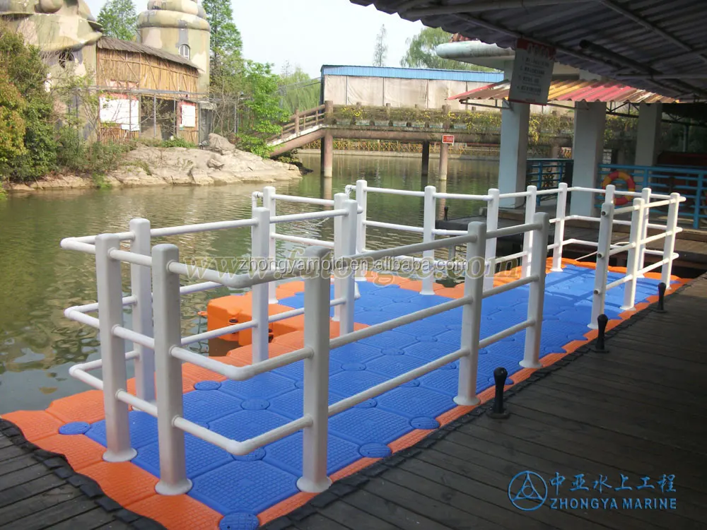 Floating boat dock modular pontoon dock floating bridge platform jetty walkway