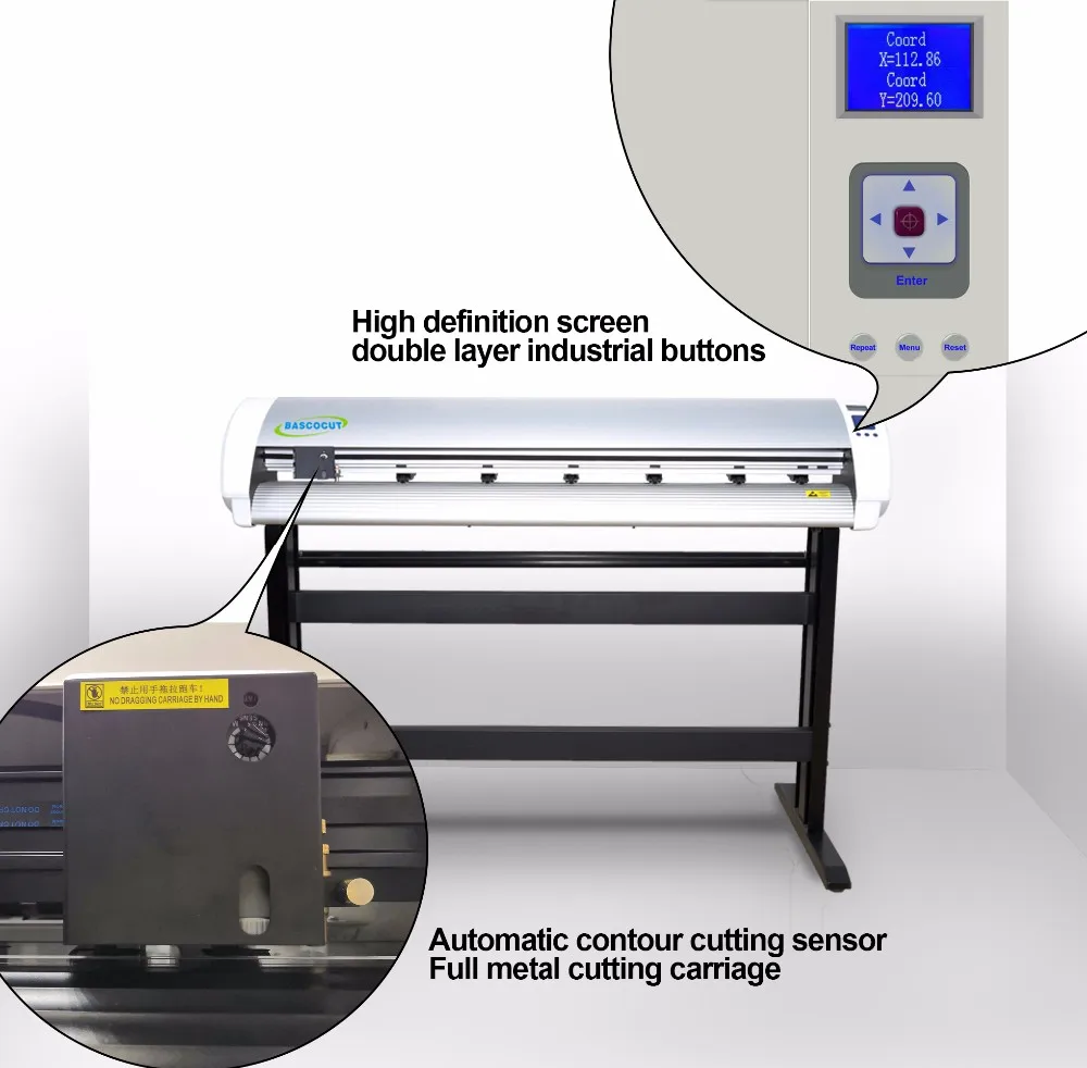 48 inch cutting plotter/vinyl sticker cutting free software vinyl cutter