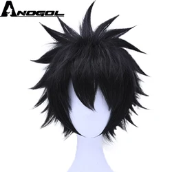 Anogol Black Synthetic Wig Boku no Hero Academia Cosplay Wigs