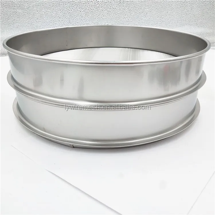 Pore size particle filtering laboratory sieve 195 12 inches 10 micron 19 mm 0.25mm pass hole stainless steel test sieve