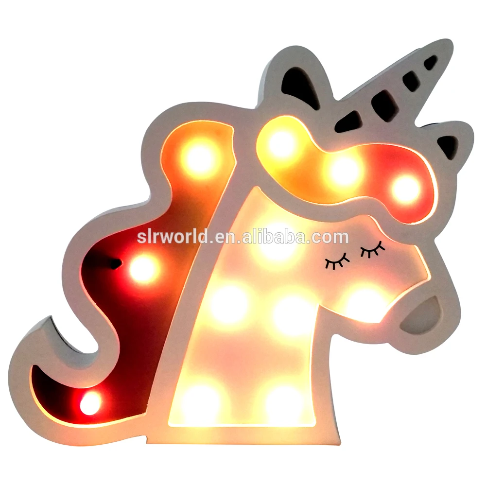 bedroom bedside lamp unicorn kids night light cartoon night light indoor lighting