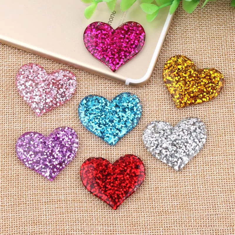 34*51 мм медведь Кабошон блестящие подвески из смолы DIY Модный чехол для мобильного телефона декоративные