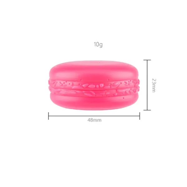 
10ml Cosmetic Luxury Cream Container Empty Macaron Shape Plastic Jar 