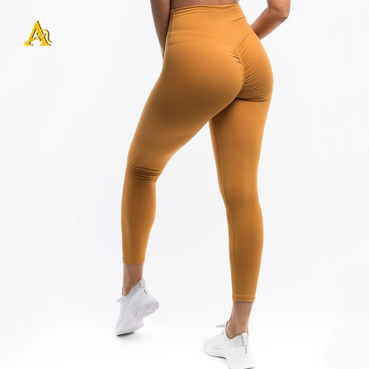 
2019 Hidden Pocket Solid Color Active Wear Mesh Patchwork Capri Yoga Pants High Waisted Leggings For Women 