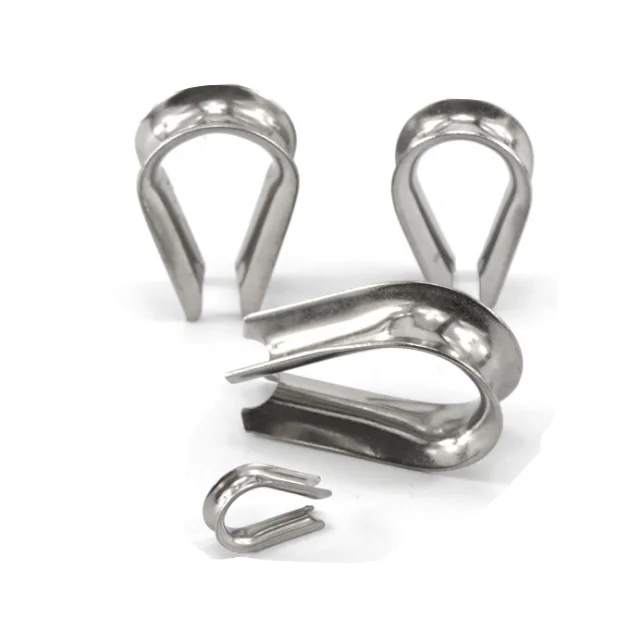 Heavy Duty thimble ISO JIS DIN6899 standard stainless steel M14 wire rope thimbles socket thimble with low price