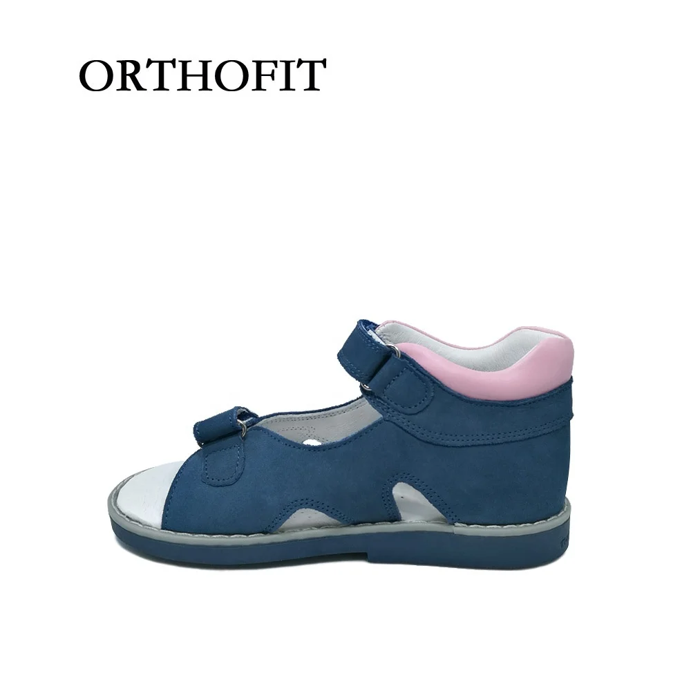 Professional orthopedic sole shoes for kids girls customized brand natural leather medical shoes