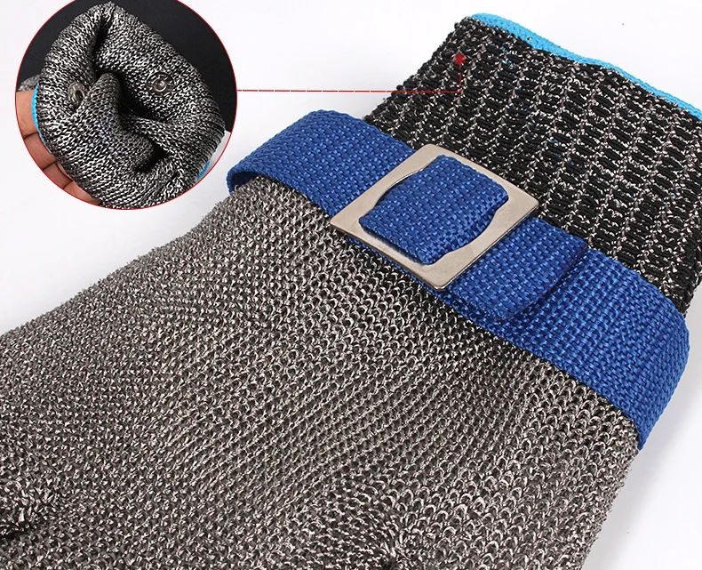 shockproof durable knife Resistant metal mesh cutting gloves