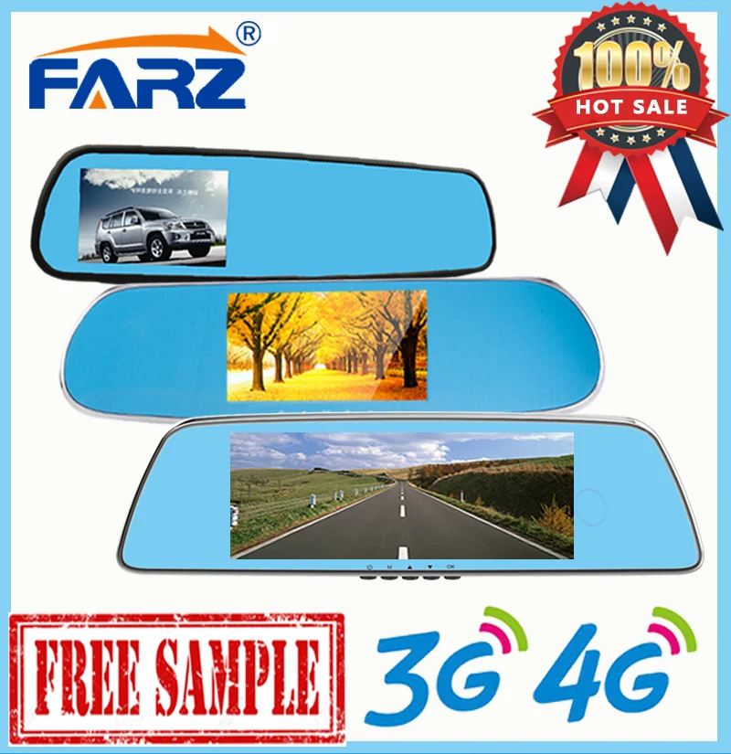 Manual Vehicle Traveling Data Recorder Car Mirror Camera Hidden In HD DVR Smart Rearview GPS Android