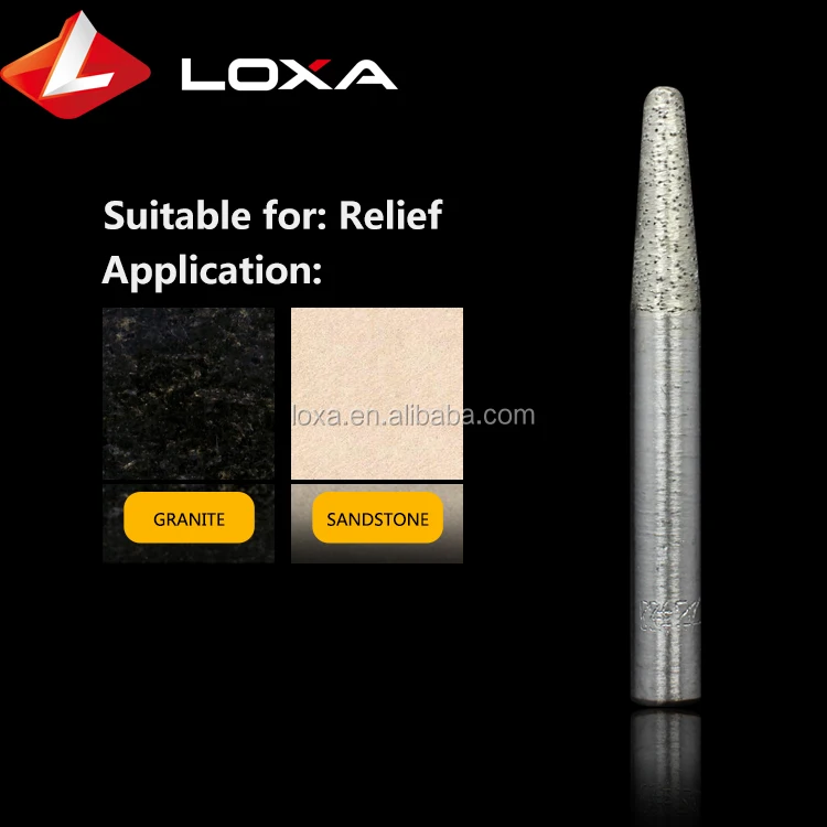 LOXA Sintered CNC Stone Carving Bits Sharp Wear-resistant Type Engraved Granite Diamond Metal Powder Engraving Machine Tool