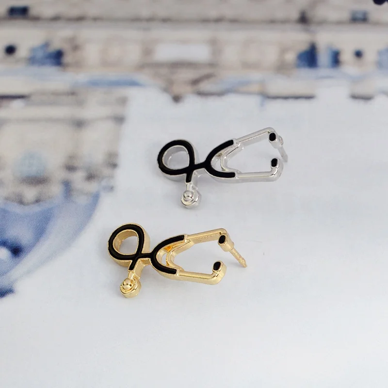 hot sales china manufacturers bulk custom metal enamel  stethophone medical lapel pin
