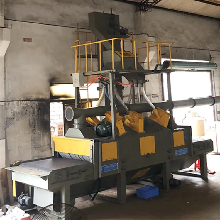 Ce Approval Pavers/ Concrete Blocks Shot Peening Machine/rubber Belt Pass Through Type Blasting Machine