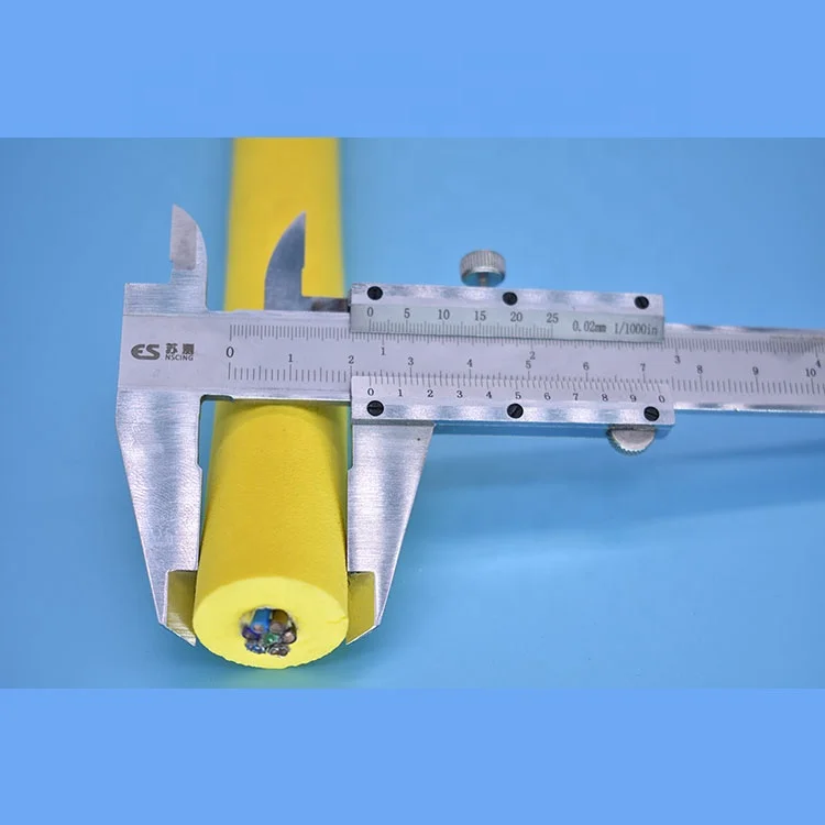 Rov tether flexible underwater umbilical cable 4 cores with 3 twisted pair rov drones cable