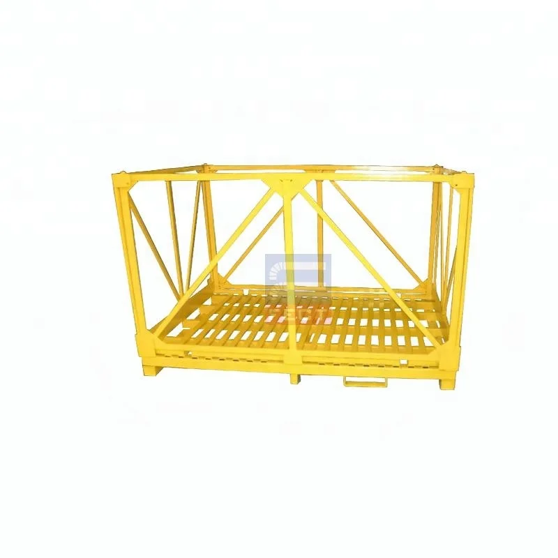 Heavy Duty Scale Spray Paint Galvanized Steel Metal Pallet For Supermarket