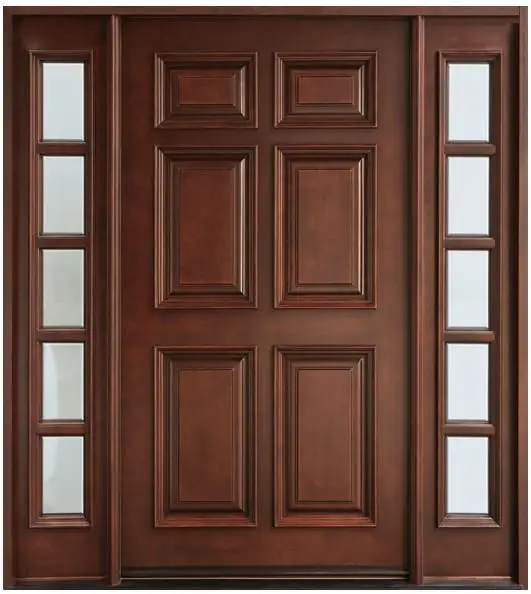 Factory supply semi solid wooden door with competitive price