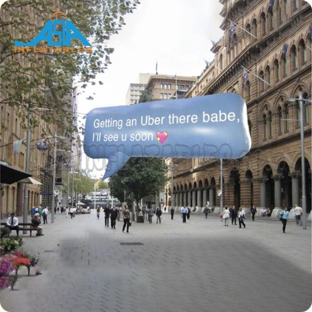 Giant Inflatable Tumbler Pen Replica Advertising Balloon Speech Bubble Balloon For Event