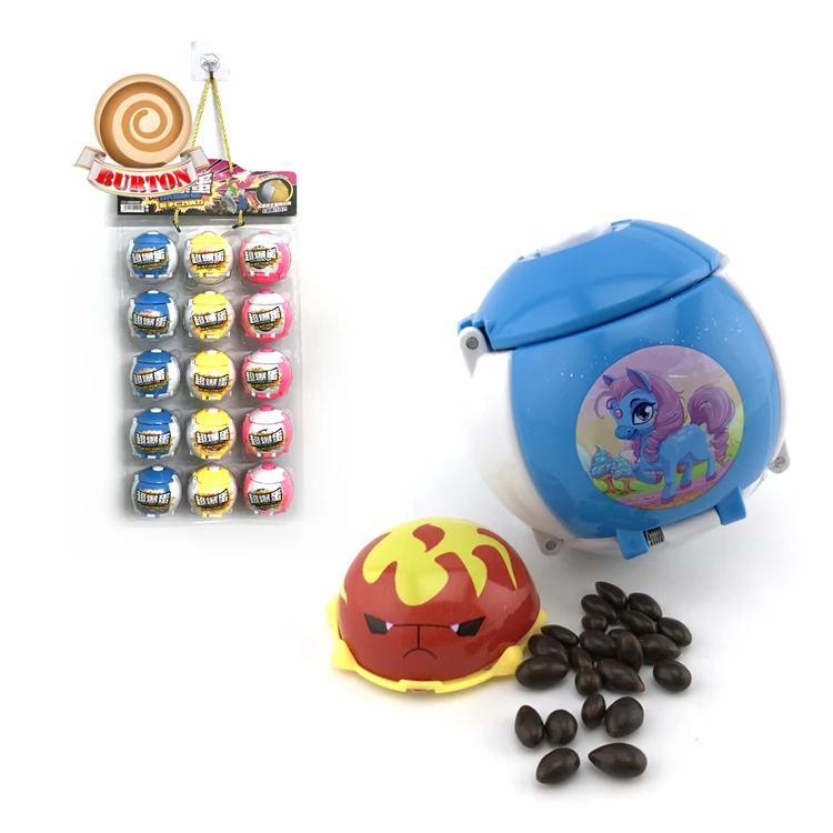 Sunflower sead chocolate bean filled ball toy candy set candy toy