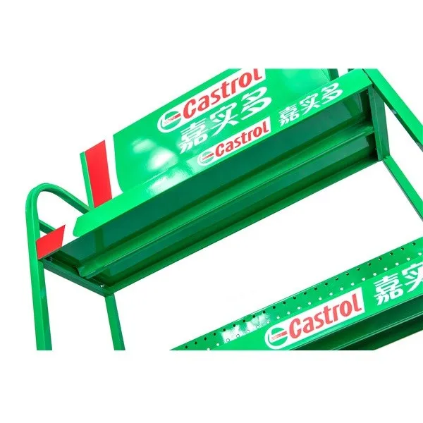 Metal Multi-function shelf seasoning refined sunflower oil sesame oil hemp oil display stand