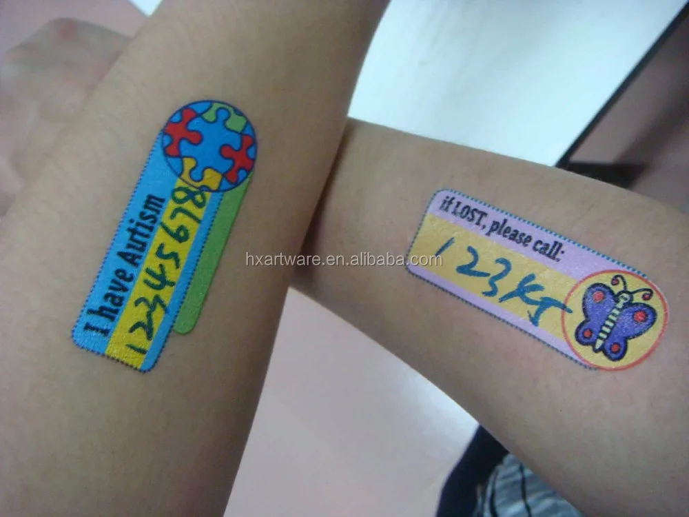 custom QR Code Temporary Tattoo sticker print