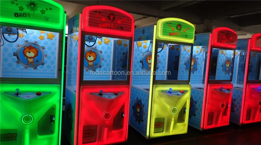 popular kids coin operated gaming cranes Happy toy crane machine kids toys vending machine