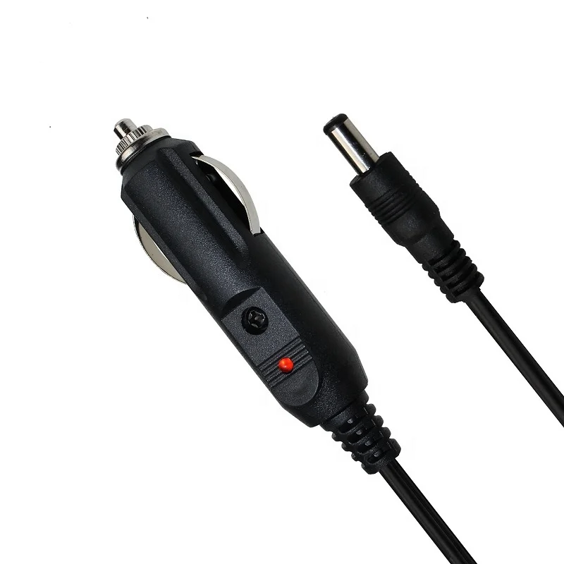 12V 24V DC Plug To Car Cigar Cigarette Charger Power Cable With LED Indicator