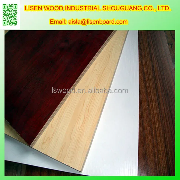 
White Melamine Laminated MDF 2.7mm 2.5mm / Thin MDF / HDF Board / MDF Sheet 3mm 