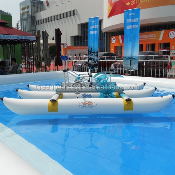 CE PVC Pontoons Aluminum Water Bike Sea Bikes for sale