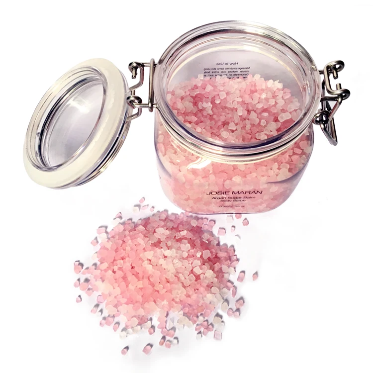 Private Label Best Luxury Bath Salt Jar Organic Skin Exfoliating Whitening Himalayan Salt  Oils Bath Salts With Flowers