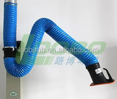 LOOBO universal flexible fume extraction hood Arm/welding fume extractor arm/smoke suction extraction duct