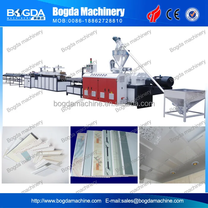 Extrusion machine PVC plastic decorative ceiling panels extruder line