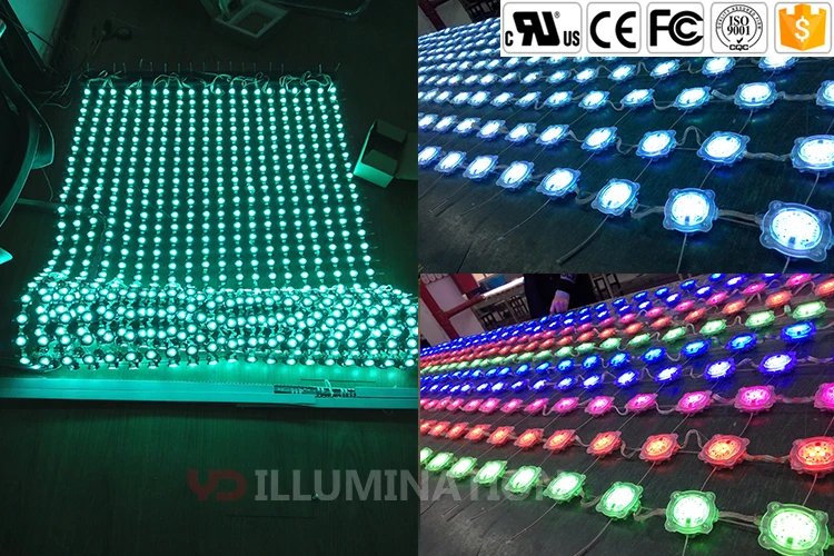 YD Illumination  led flexible curtain screen energy saving and long lifespan media facade