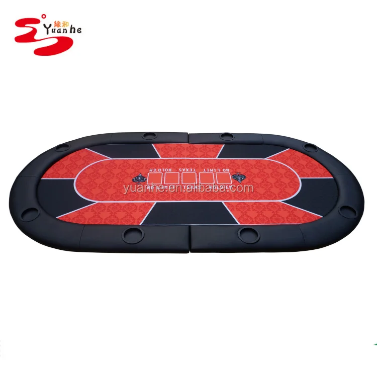 Высокое качество два складных 8 человек персонализированный Техасский Холдем покерный стол