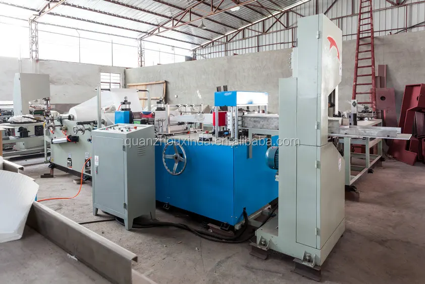 small line of production of dental napkin bibs making machine