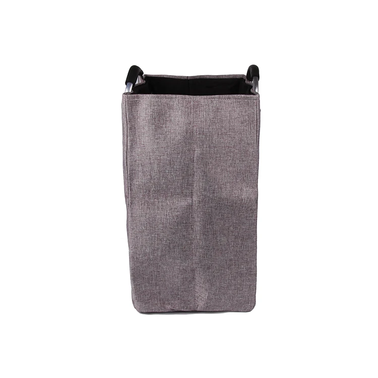 Портативная Экологически чистая Складная ручка перерабатываемая корзина для белья Джутовая сумка
